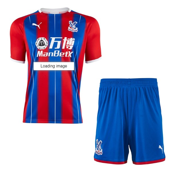 Camiseta Crystal Palace MA Primera equipo Niños 2019-20 Rojo Azul